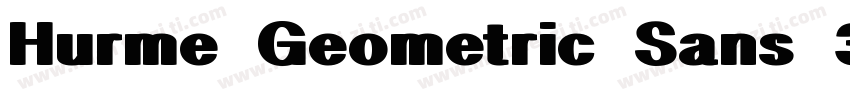 Hurme Geometric Sans 3 Bold字体转换